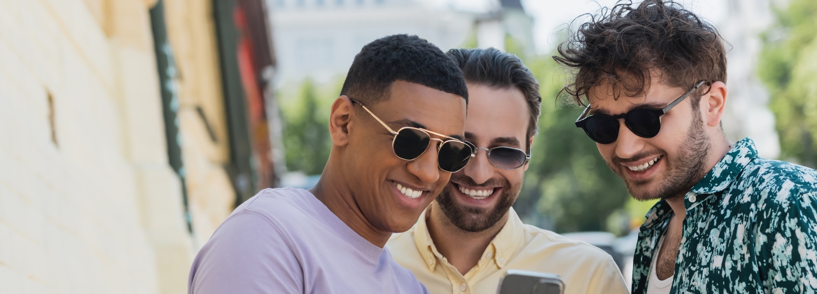 three men in sunglasses