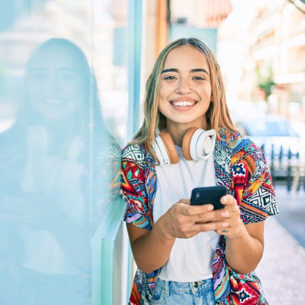 teen smiling