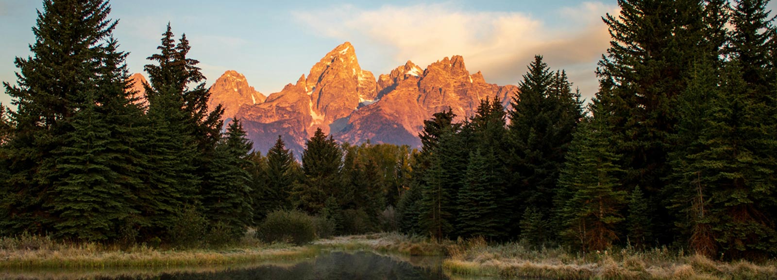 Beautiful mountain range in Wyoming