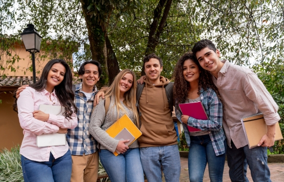 students smiling